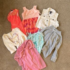 Girls Clothing Lot sweater Shirts Dress Vest Size 6-7 (15)